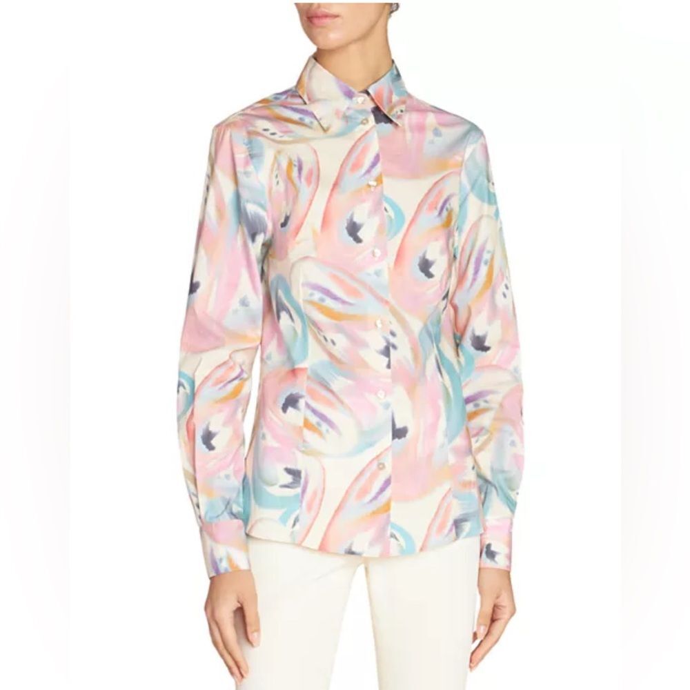ETRO Milano Printed Button Front Shirt, NWT, Size 46 - Picture 2 of 15
